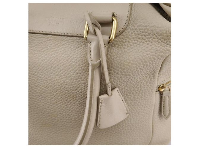 Céline CELINE Handtasche aus Leder Beige Gold Auth bs21026 Golden - Ansicht 14