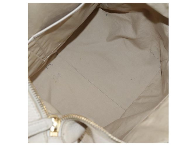 Céline CELINE Handtasche aus Leder Beige Gold Auth bs21026 Golden - Ansicht 20