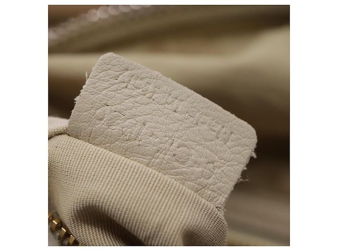 Céline CELINE Handtasche aus Leder Beige Gold Auth bs21026 Golden - Ansicht 25