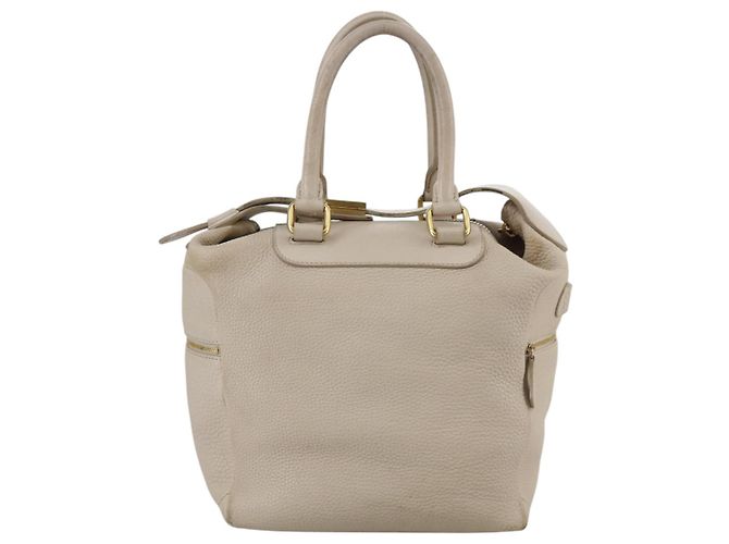 Céline CELINE Handtasche aus Leder Beige Gold Auth bs21026 Golden - Ansicht 3