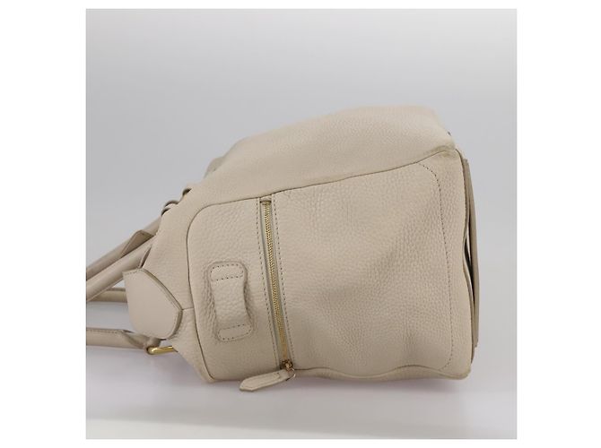 Céline CELINE Handtasche aus Leder Beige Gold Auth bs21026 Golden - Ansicht 4