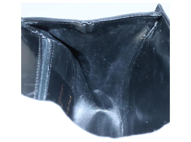 Borsa a Spalla Gancini in Camoscio Nero e Oro Salvatore Ferragamo Auth bs20936 D'oro - vista 18