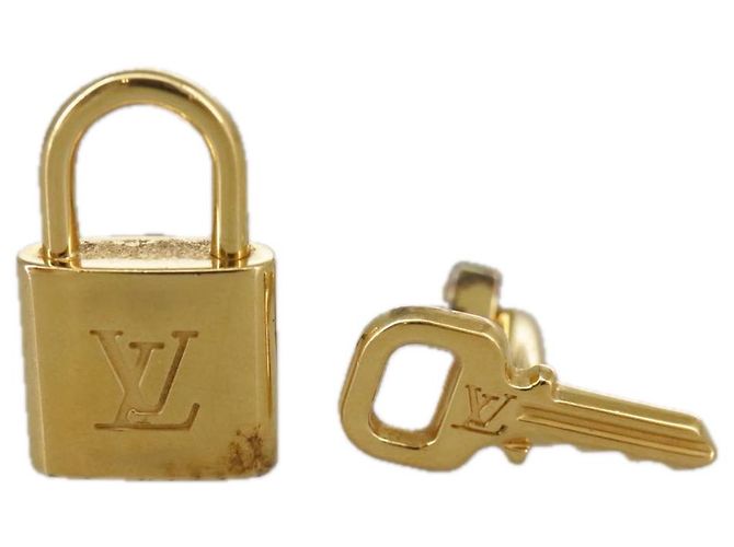 LOUIS VUITTON Manschettenknopf Cuffs Ag925 Gold LV Auth 107014 Golden - Ansicht 2