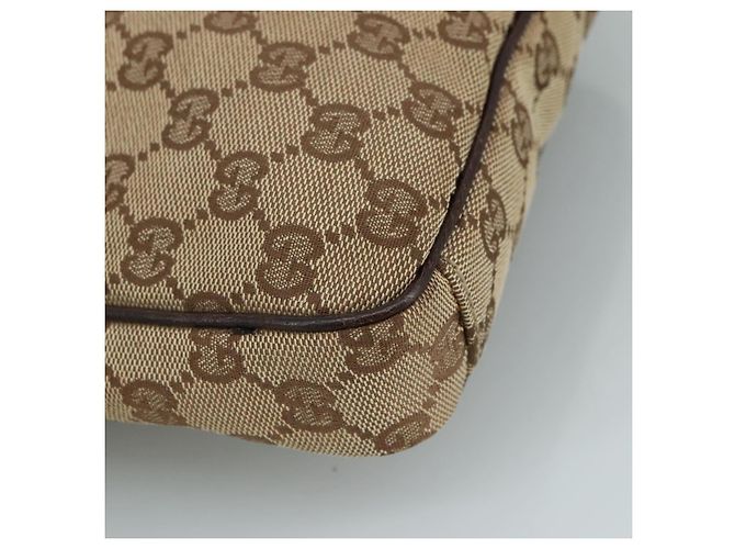Borsa a Spalla GG Canvas GUCCI Beige Oro 92551 Auth bs20822 D'oro - vista 11