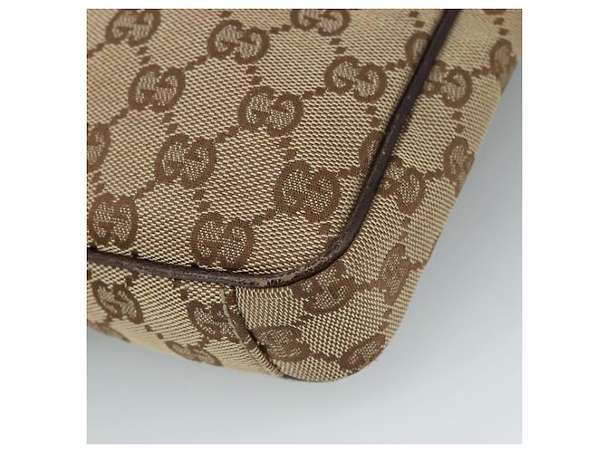 Borsa a Spalla GG Canvas GUCCI Beige Oro 92551 Auth bs20822 D'oro - vista 12