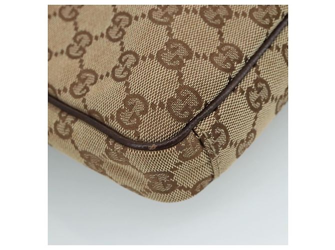 Borsa a Spalla GG Canvas GUCCI Beige Oro 92551 Auth bs20822 D'oro - vista 13
