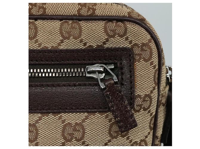 Borsa a Spalla GG Canvas GUCCI Beige Oro 92551 Auth bs20822 D'oro - vista 14