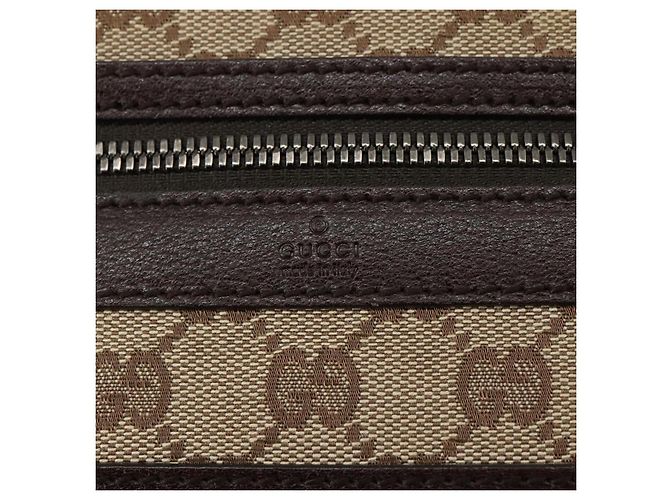 Borsa a Spalla GG Canvas GUCCI Beige Oro 92551 Auth bs20822 D'oro - vista 16
