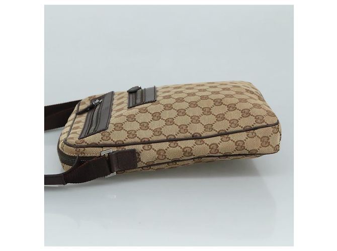 Borsa a Spalla GG Canvas GUCCI Beige Oro 92551 Auth bs20822 D'oro - vista 5