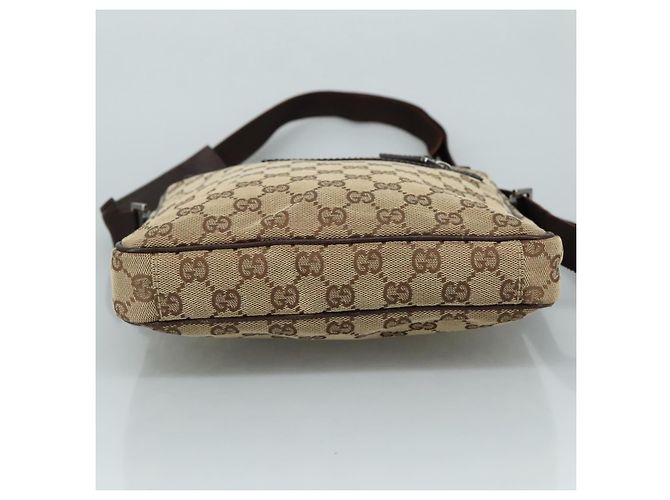 Borsa a Spalla GG Canvas GUCCI Beige Oro 92551 Auth bs20822 D'oro - vista 9