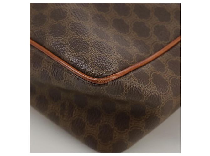 Céline Borsa a spalla in tela Macadam CELINE in pelle PVC marrone oro Auth yk16587 D'oro - vista 13
