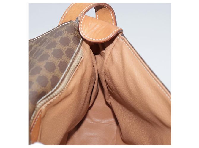 Céline Borsa a spalla in tela Macadam CELINE in pelle PVC marrone oro Auth yk16587 D'oro - vista 18