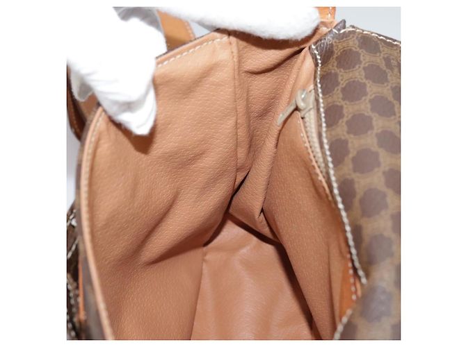 Céline Borsa a spalla in tela Macadam CELINE in pelle PVC marrone oro Auth yk16587 D'oro - vista 19