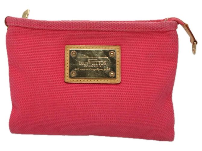 LOUIS VUITTON Antigua Pochette Plat PM Pouch Rosa M40068 LV Auth bs20987 Marrone - vista 13