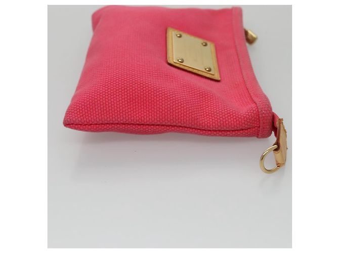LOUIS VUITTON Antigua Pochette Plat PM Pouch Rosa M40068 LV Auth bs20987 Marrone - vista 4