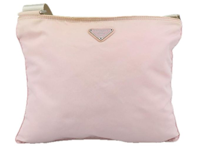 PRADA Schultertasche Nylon Rosa Silber Authentisch ki5274 Pink - Ansicht 2