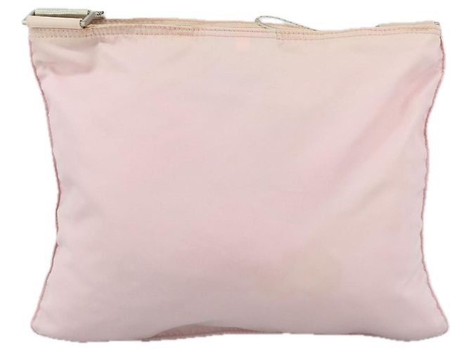 PRADA Schultertasche Nylon Rosa Silber Authentisch ki5274 Pink - Ansicht 3