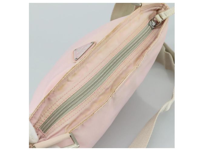 PRADA Schultertasche Nylon Rosa Silber Authentisch ki5274 Pink - Ansicht 6