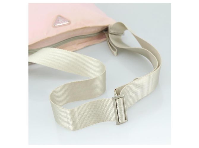 PRADA Schultertasche Nylon Rosa Silber Authentisch ki5274 Pink - Ansicht 7