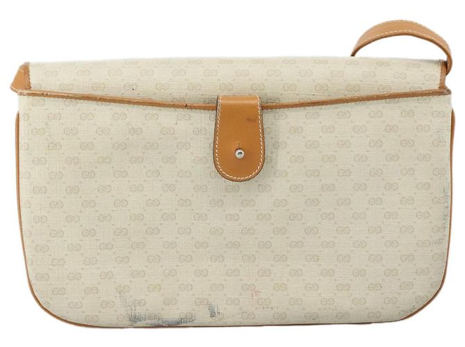 GUCCI Micro GG Supreme Schultertasche aus PVC-Leder Weiß Auth mr903 - Ansicht 3