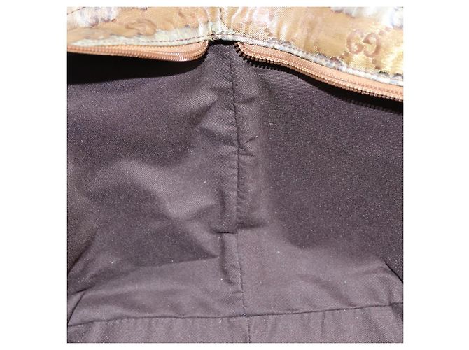 Borsa a mano GUCCI GG Crystal Sherry Line Grigio Oro Marrone Auth mr876 D'oro - vista 18