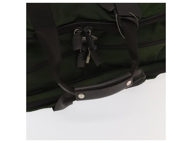 PRADA Borsa Boston Nylon 2way Khaki Argento Auth mr830 Cachi - vista 7