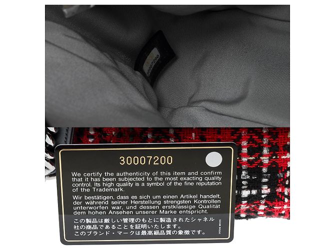 Borsa CHANEL Chanel 19 in Tweed Rosso - 102361 - vista 8