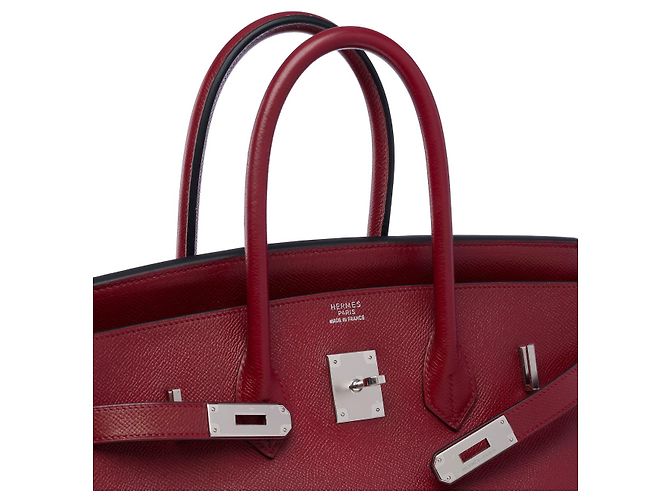 Hermès HERMES Birkin 35 Bag in Red Leather - 102374 - view 6