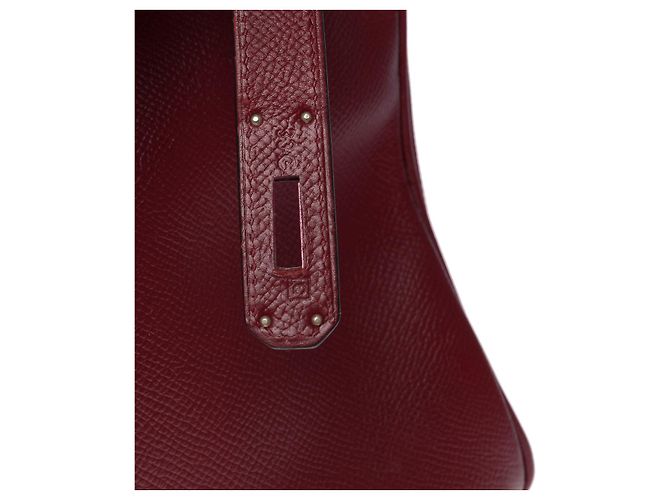 Hermès HERMES Birkin 35 Bag in Red Leather - 102374 - view 7