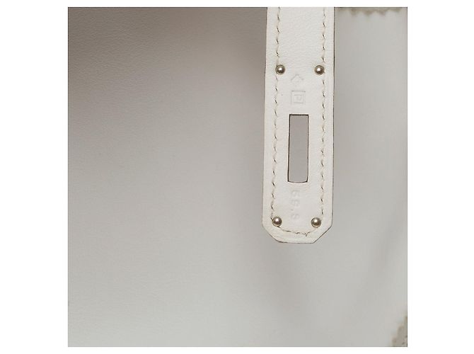 Hermès Sac HERMES Birkin 35 en Cuir Blanc - 102371 - vue 9