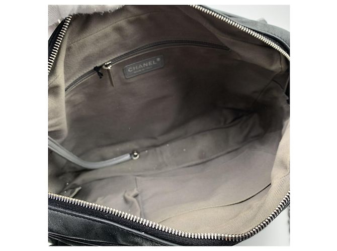 Chanel Borsa a spalla Relax CC in pelle trapuntata nera Nero - vista 4