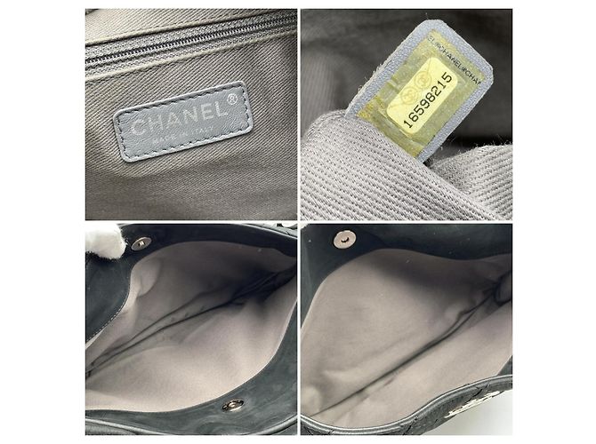 Chanel Borsa a spalla Relax CC in pelle trapuntata nera Nero - vista 5