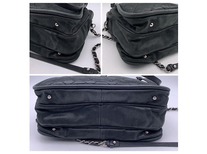 Chanel Borsa a spalla Relax CC in pelle trapuntata nera Nero - vista 6