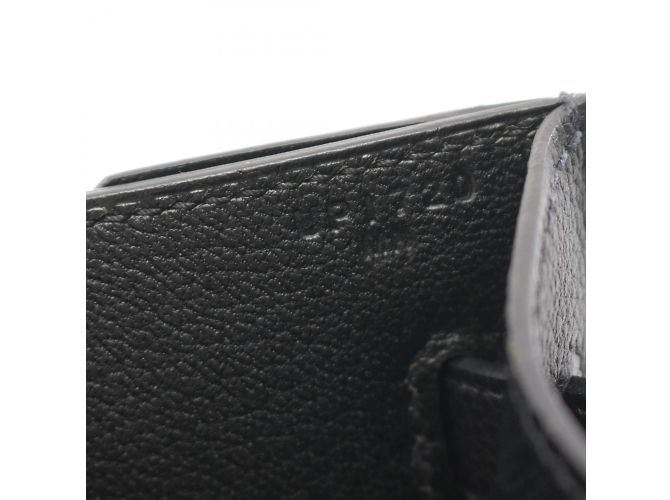 Hermès Borsa Clutch Hermes Kelly Depeche 25 Nero Cachi - vista 6