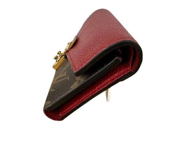 Louis Vuitton Pallas Compact Dreifach-Brieftasche Braun Rot - Ansicht 2