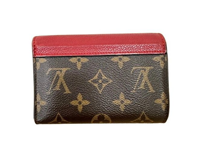 Louis Vuitton Pallas Compact Dreifach-Brieftasche Braun Rot - Ansicht 3