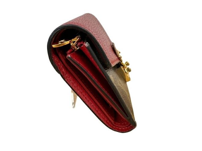 Louis Vuitton Pallas Compact Dreifach-Brieftasche Braun Rot - Ansicht 4