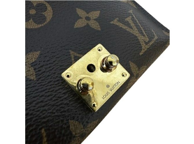 Louis Vuitton Pallas Compact Dreifach-Brieftasche Braun Rot - Ansicht 5