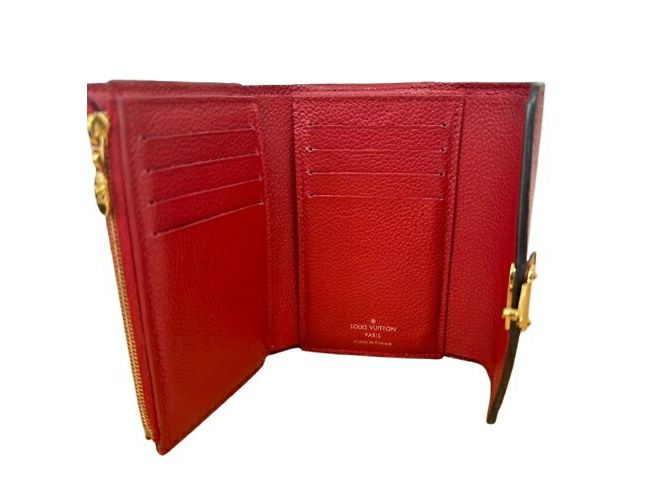 Louis Vuitton Pallas Compact Dreifach-Brieftasche Braun Rot - Ansicht 7