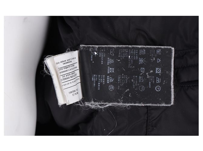 Jaqueta acolchoada com capuz em down Prada Sport em nylon preto - vista 10