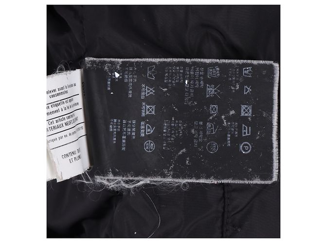 Jaqueta acolchoada com capuz em down Prada Sport em nylon preto - vista 3