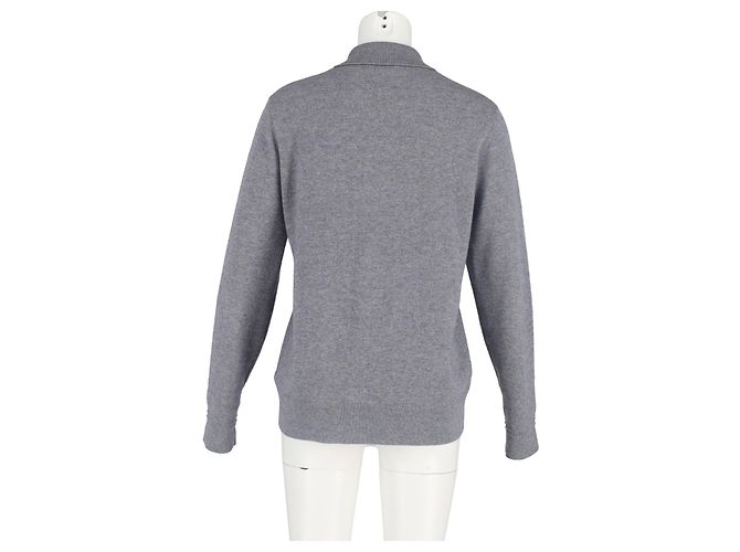 Autre Marque Sig. P. Polo a maniche lunghe in cashmere grigio - vista 5