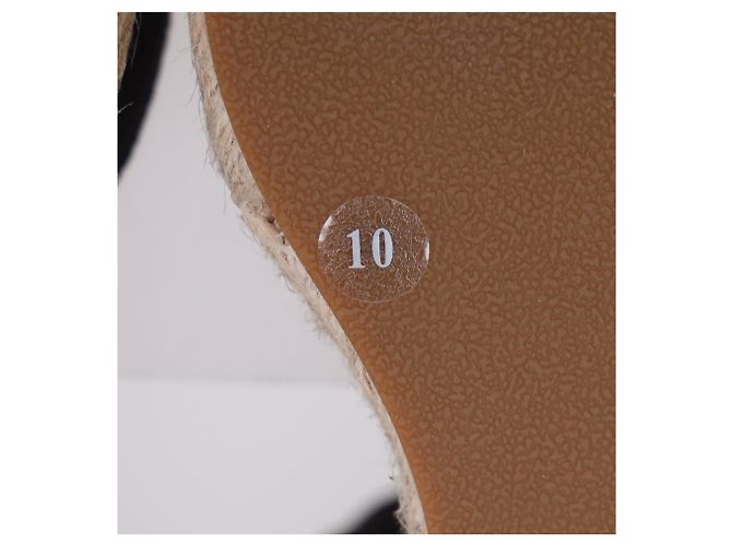 Reformation Camille Wedge con lacci in suede nero - vista 12
