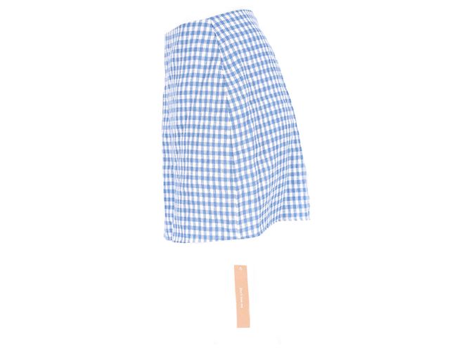 Reformation Set Top e Mini Gonna Ethel Two Piece in Lino Blu Chiaro - vista 18