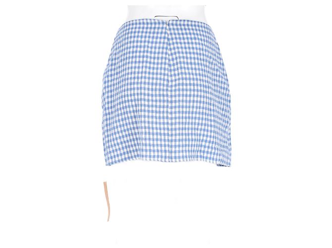Reformation Set Top e Mini Gonna Ethel Two Piece in Lino Blu Chiaro - vista 19