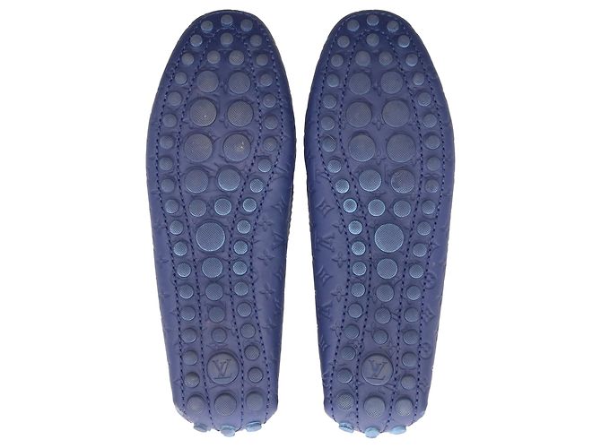 Mocassini piatti Gloria di Louis Vuitton in pelle blu - vista 2