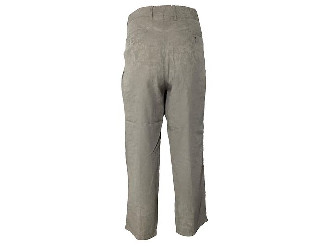 Pantalones cropped Giorgio Armani en algodón gris - vista 3