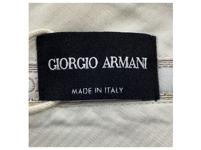 Pantalones cropped Giorgio Armani en algodón gris - vista 4