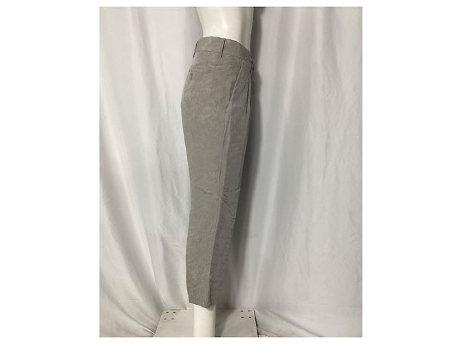 Pantalones cropped Giorgio Armani en algodón gris - vista 6