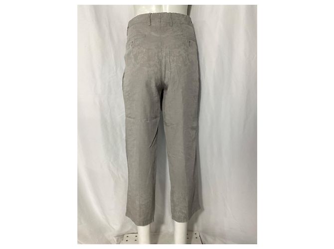 Pantalones cropped Giorgio Armani en algodón gris - vista 7